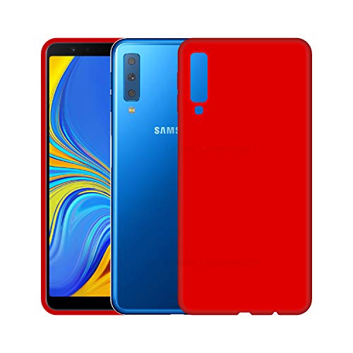 Image of Case Creation Luxurious OG Series for Samsung A7 2018 Case Cover,Anti-Dirty Slim Case Frosted Matte Cute Candy TPU Raised Bezel (Splash of Color) Back Cover for Samsung Galaxy A7 (2018) -Wine Red