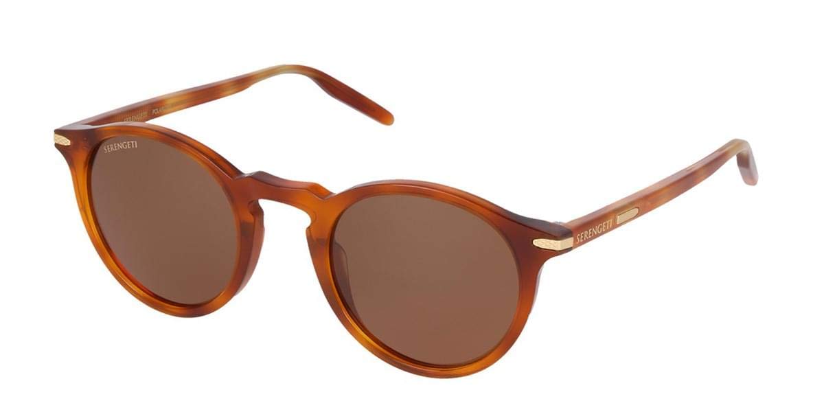 Serengeti8953 Acetate Raffaele, Shiny Caramel Mineral Polarized Drivers