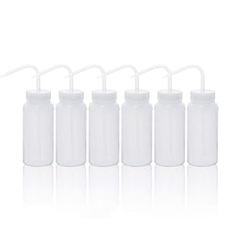6pcs 500ml Wide Mouth Safety Wash Bottles, LVM007