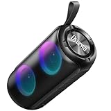 12 Heures de Plaisir Musical Ininterrompu: haut parleur bluetooth avec intégrant une batterie Li-ion rechargeable de 1800 mAh, et offre une autonomie allant jusqu'à 12 heures(l'autonomie dépend de l'éclairage, du volume et du type de musique). Vous pouvez profiter de vos moments musicaux personnels pendant que vous campez, pratiquez des activités de plein air, vous détendez, cuisinez, dînez, prenez votre bain ou effectuez vos tâches ménagères.