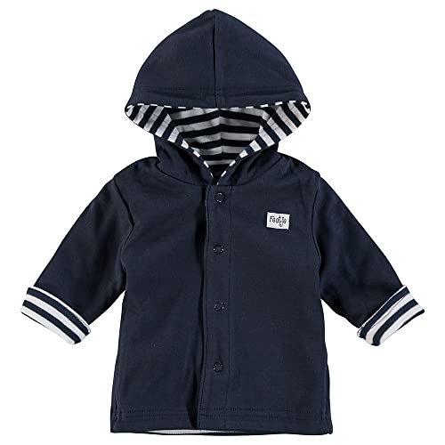 feetje - Reversible Chaqueta para bebé con capucha, diseño Marino a rayas (010) Marine (010) 1 mes