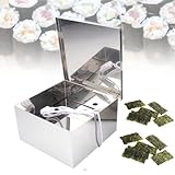 Hlixzoy 23.5x23.5x13.5cm,Nori-Ofen, Edelstahl-Nori-Ofen, 304 Edelstahl Sushi-Laden Trocknungsofen mit Heizungslampe zum Erwärmen des Nori, um ihn knuspriger zu Machen