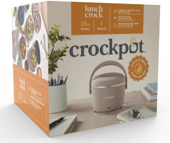 Crock-Pot® Lunch Crock® Food Warmer 20 oz, Moonshine Personal Portable Dishwasher-Safe Sphinx Pink