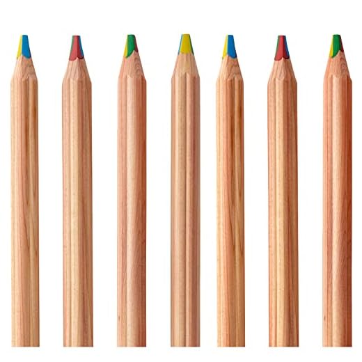 7 Piezas Lapices Colores,4 en 1 Lápices arcoíris,Lapices Colores Niños,Material Escola,Lápiz de Grueso para Arte Dibujo,Escritura, Colorear y Bosquejar