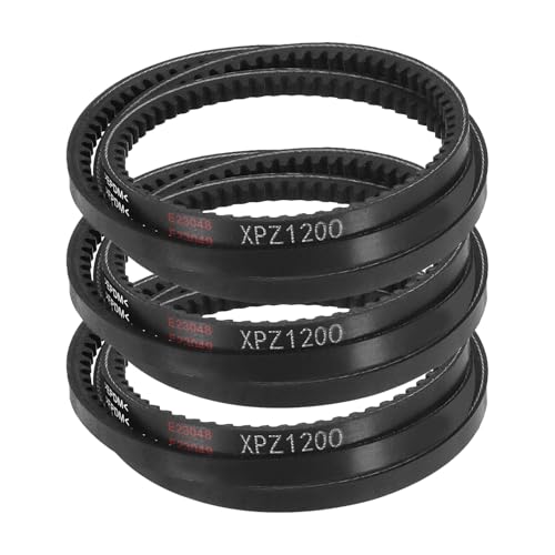 Courroie trapézoïdale XPZ1200 lot de 3 en EPDM pour haute résistance thermique