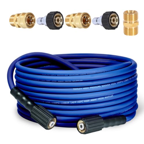 TOOLCY 30ft Flexible Pressure Washer Hose Review