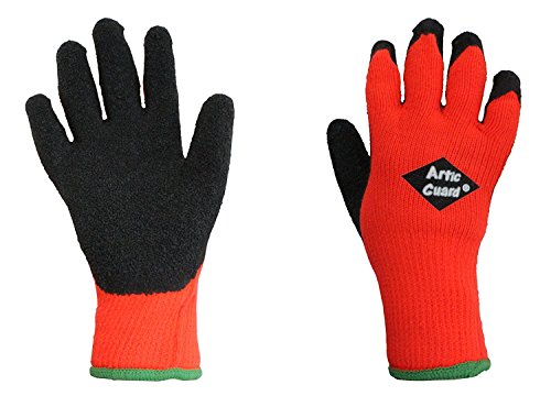 ARCTIC GUARD Cold Weather Grip Glove (Orange, Large)