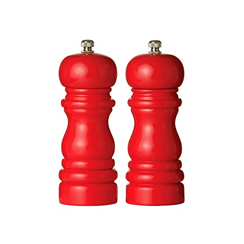 Premier Housewares 1103901 Salière/Poivrière en Lustré Rouge