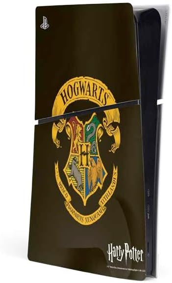 Skinit Decal Gaming Skin Compatible with PS5 Slim Digital Edition Console - Officially Licensed Wizarding World Harry Potter Gryffindor House Crest Design