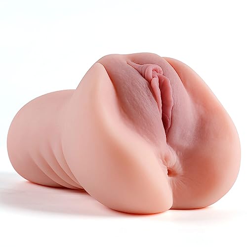 Image of 670g 3 in 1 Pocket Pussy Male Masturbator - Adult Sex Toys for Men Penis Stimulation,Male Blowjob Stroker Toy with 3D Realistic Textured Tight Anus & Real Mouth for Man Masturbation Pleasure