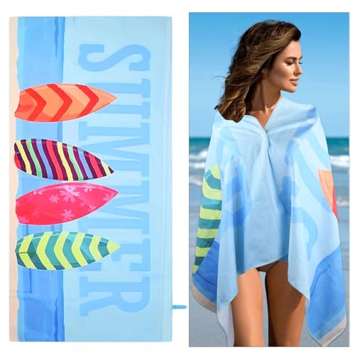 Beach Towels, Microfibre Beach Towel, Lightweight and Quick-Dryin...