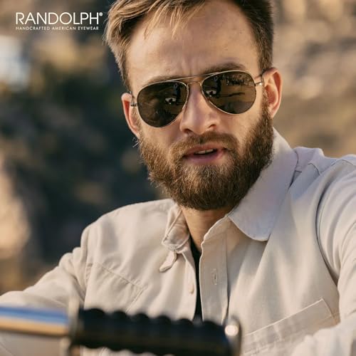 Randolph USA | Concorde Classic Aviator Sunglasses for Men or Women 100% UV2