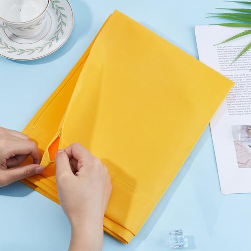 Hobbspring Beach Chair Replacement Fabrics 115x43cm Sling Chair Replacement Canvas Yellow Patio Sling Chairs Cloth Outdoor Folding Chairs Fabric for Home Beach Garden Courtyard - Image 2