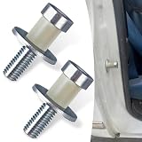 Prywog 2 PCS Car Door Lock Striker Accessories, Car Door Latch Lock Replacement Parts, Car Door Window Door Lock Fasteners,Universal for Most Cars (Silver)