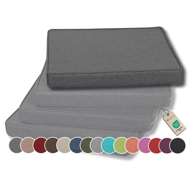 Gutekissen® Stuhlkissen Polsterauflage Auflage für Stühle/Bänke für...