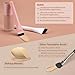 2pcs Face Spatula, Super Thin Blade Makeup Flat Foundation Brush, Premium Face Korean Makeup Brush for Blending Cream, Thin Foundation Brush Makeup Tool Face Foundation Flat Brush