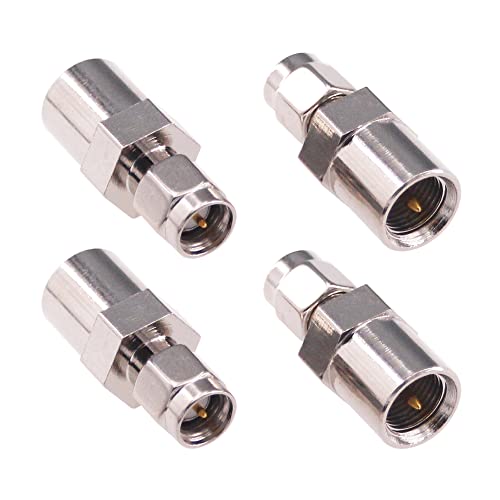 4 adaptadores coaxiales FME macho a SMA macho miniatura 1