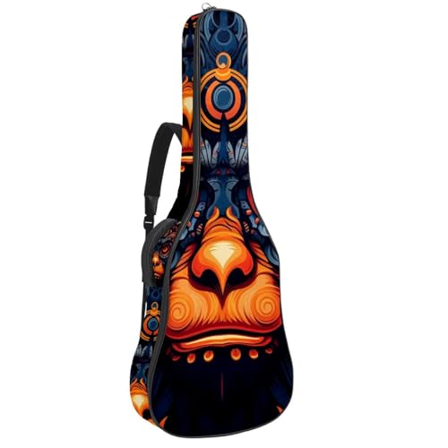 Sac pour guitare acoustique singe coloré un cadeau original pour musicien