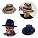 Fashionable Wool Hat with Skull Head Top Breathable Feathered Fedoras for Men Women Jazzy Accessories Headwear Halloween