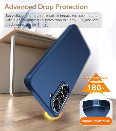 Coque Samsung S26 5G Slim rigide et mate de couleur bleue - 3