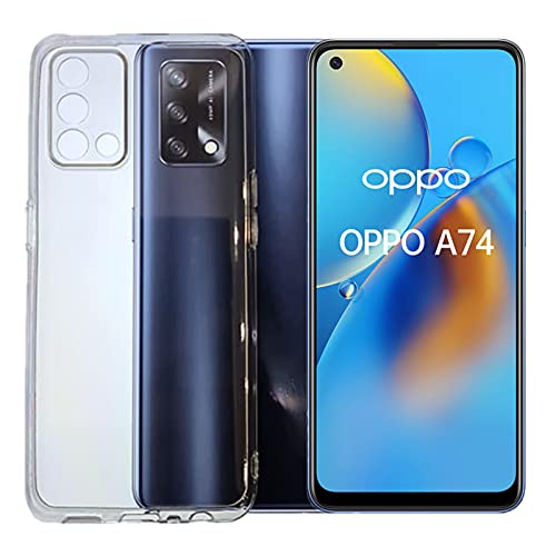 KEJI Cover per Oppo A74 4G 6,43 '' Custodia in TPU, Morbido Custodia Cover Slim Anti Scivolo Custodia Protezione Posteriore Cover Antiurto per OPPO A74 4G (trasparente)