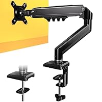 OffiGo Monitor Halterung für 15-32 Zoll Bildschirme, Monitor Arm Max 9kg, Stabiler Bildschirmhalterung Vesa 75 & 100 mm, Monitorhalterung, Schwarz