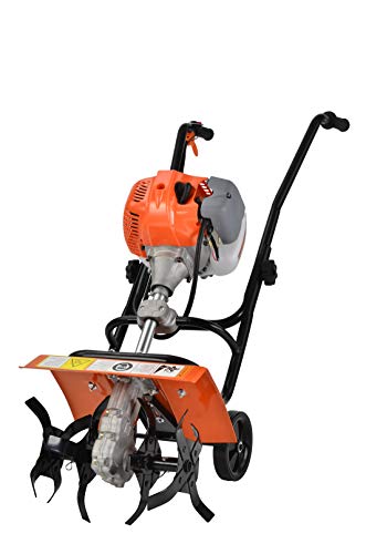 eSkde 52cc Petrol Garden Tiller/Cultivator/Rotovator with Powerful Efficient Air Cooled 2 Stroke...