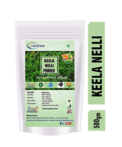 Neotea Keelanelli/Bhumyamalaki/Phyllanthus Niruri Powder - 500 Grams (pack of 10 x 50 gm)