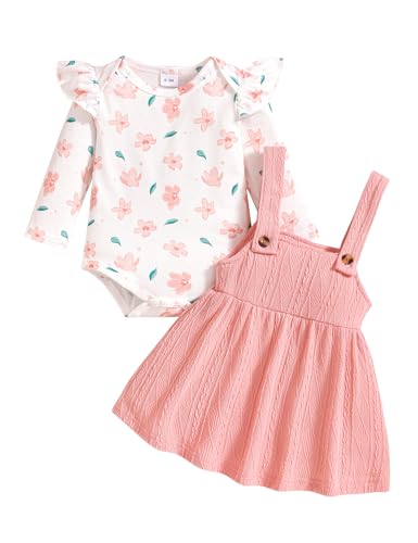 Borlai Kleinkind Baby Mädchen Kleidung Langarm Floral Strampler...