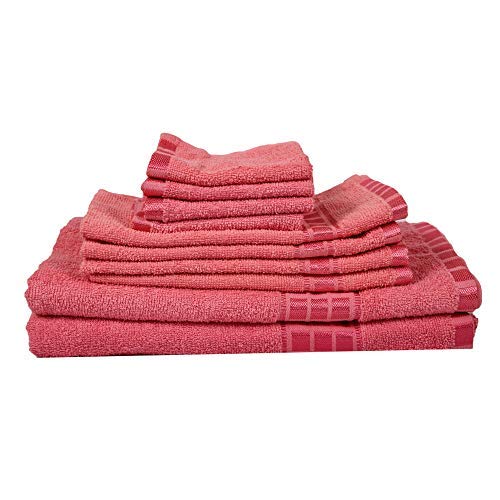 Ensemble de bain rose en coton pour rituel bien-être et douche matinale
