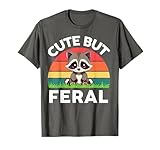 Raccoon-Shirt Cute But Feral Toddler Boy Funny Trash-Panda T-Shirt