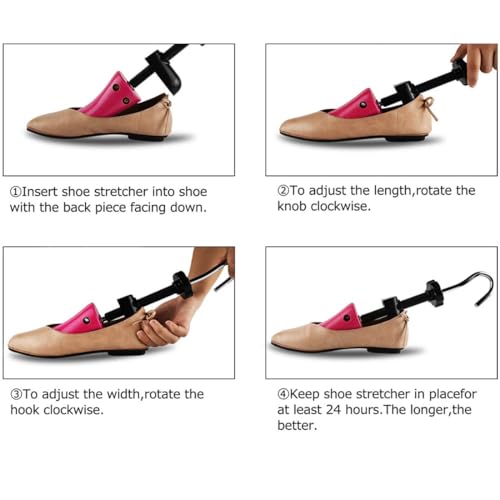 eachway Shoe Stretcher Shoe Trees,Adjustable Length & Width for Men and Women(for M's Us6.5-10; Wm's Us10-13.5)