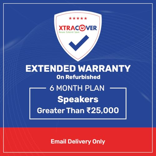 Image of Xtracover 6 Months Extended Warranty Plan for Renewed /Refurbished Speakers INR Greater Than 25000(E-Mail Delivery Only)