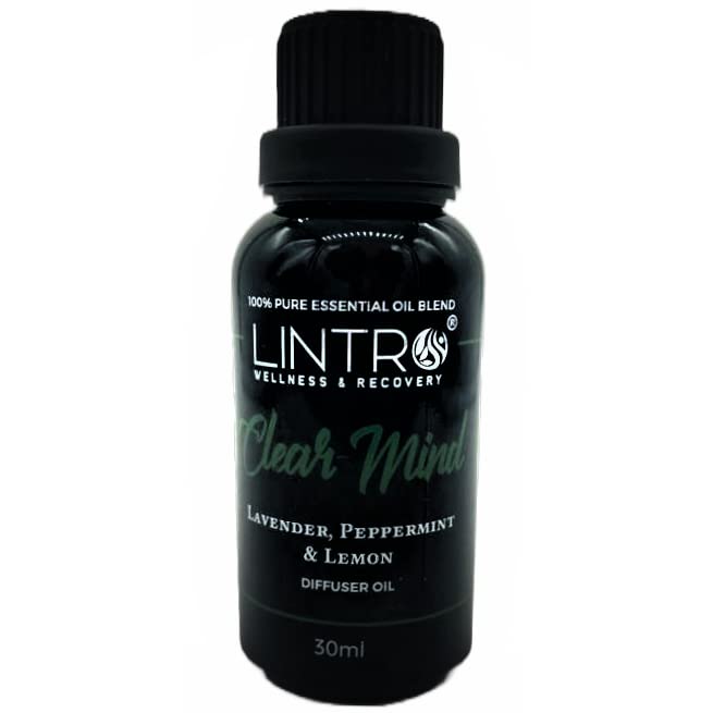 LINTRO - 100% Pure Essential Oil Blends - Made with Pure Essential Oils – Use with LINTRO Waterless Or Classic Diffuser (Clear Mind, 30ml)
