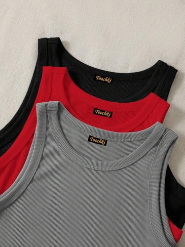 Image of Tops for Women Crop Top for Women's Tank Activewear Tee Sports Western Casual Cotton Camisole Pack of 3 Combo