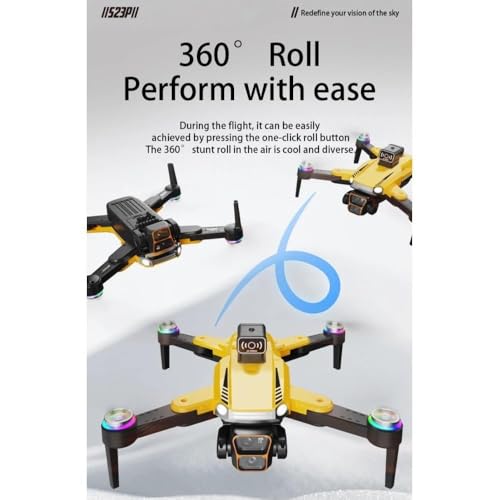Image of dRoNe wItH hD DuAl cAmErA BrUsHlEsS MoToR, oNe cLiCk tAkEoFf /lAnDiNg FlIp rOlLiNg gEsTuRe cOnTrOl wI-Fi cAmErA ReMoTe cOnTrOl -X DrOnE (S23P)