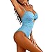 Sky Light Blue Womens Sexy Basic Swimwear Unitard for Women Spaghetti Strap Backless Spandex Track Athletic Jogger 2026 Soft Comfy Clothes Fashion M