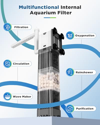 Image of AQQA Internal Aquarium Filter (8W-200GPH)