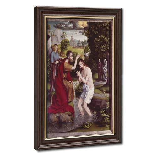 Baptême de Jésus Jan Joest toile pour décoration murale bureau