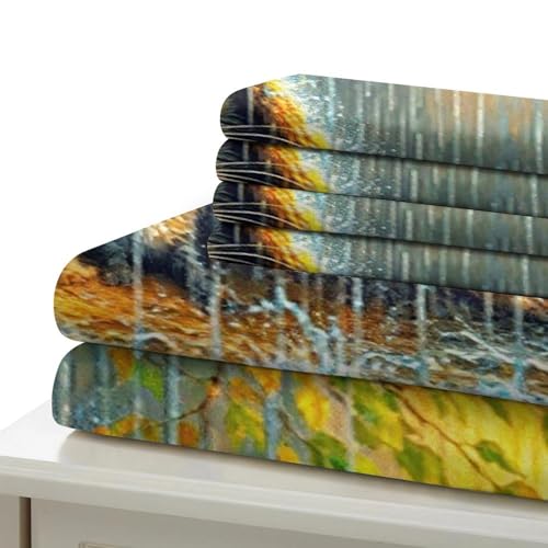 Housse de couette 3D maison arbre ensemble de lit King microfibre - 6