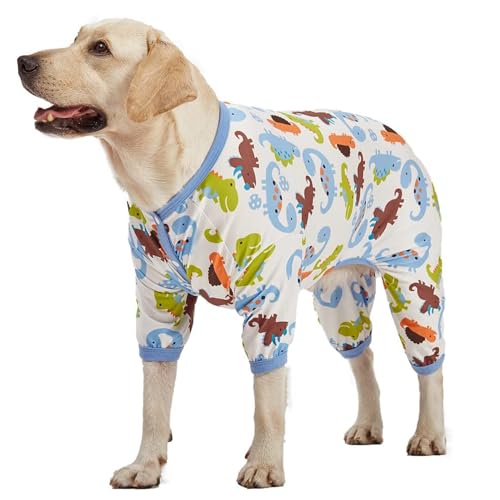 Pijama para perro grande con diseño de dinosaurio