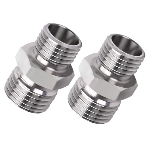 Image of 115757 Excavator Hydraulic Hose Pipe Thread Connector Compatible with Mini Excavator(For Most Hydraulic Thumbs, Screw Attachments And Hydraulic Tilt Buckets) - 2Pcs