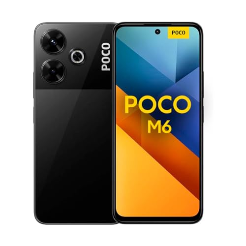 Xiaomi Poco M6 8 GB + 256 GB Smartphone, 6,79 Pulgadas, 90 Hz FHD Screen, MediaTek Helio G91-Ultra, cámara de 108 MP, 5030 mAh, Black