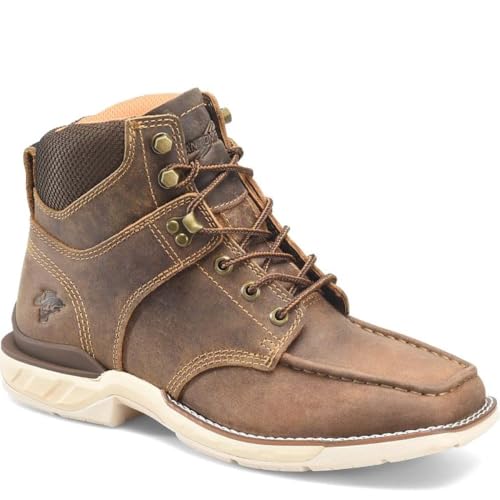 PHANTOM RIDER Men's Brunel Moc Toe Boot, Industrial and Construction Footwear for Durability & Comfort