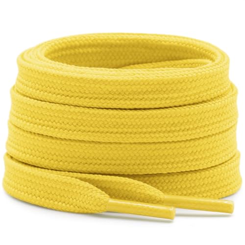 Image of DELELE Solid Flat Shoelaces Hollow Thick Athletic Shoe Laces Strings 2 Pair