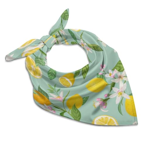 Satin Square Head Scarves, Fashion Silk Feeling Neck Scarf Ladies Short Bandana Lightweight Hair Scarf for Women Gift