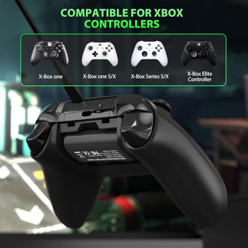Image of Rechargeable Battery Packs for Xbox Series X /S & X-Box One /S /X /Elite Controller Charger, 4x4440mWh 3.7V Rechargeable Controller Batteries for xb one Fast Charging