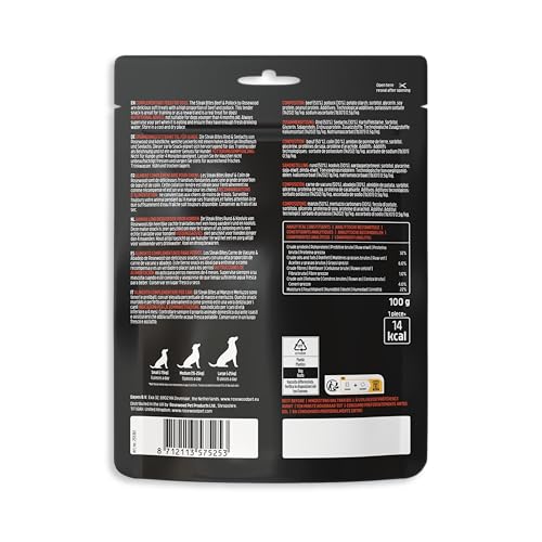 Rosewood Steak Bites Rind & Seelachs – Zarter Trainingssnack für Hunde, hoher Fleisch-/Fischanteil, ohne Getreide, ohne künstliche Zusatzstoffe, 100 g