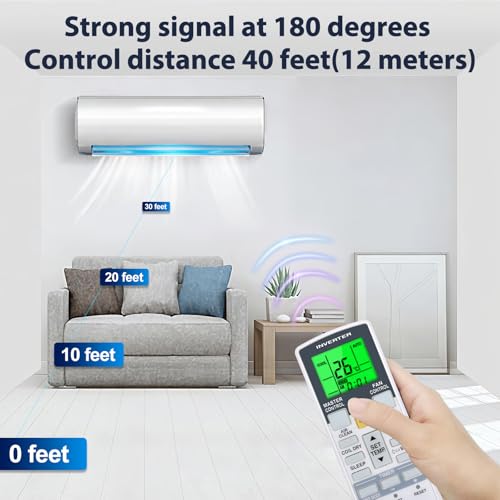 Télécommande AR-RAH2U Fujitsu avec affichage Fahrenheit net pour climatisation - 5