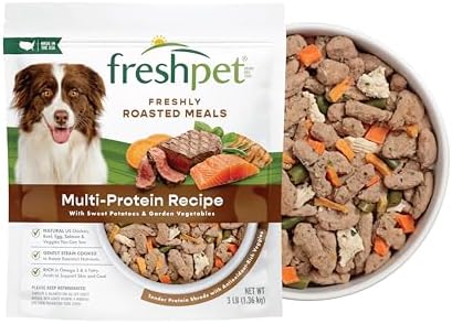Freshpet Dog Food, Multi-Protein Complete Meal, Chicken, Beef, Egg and Salmon Recipe, 3Lb Freshpet Dog Food, Multi-Protein Complete Meal, Chicken, Beef, Egg and Salmon Recipe, 3Lb